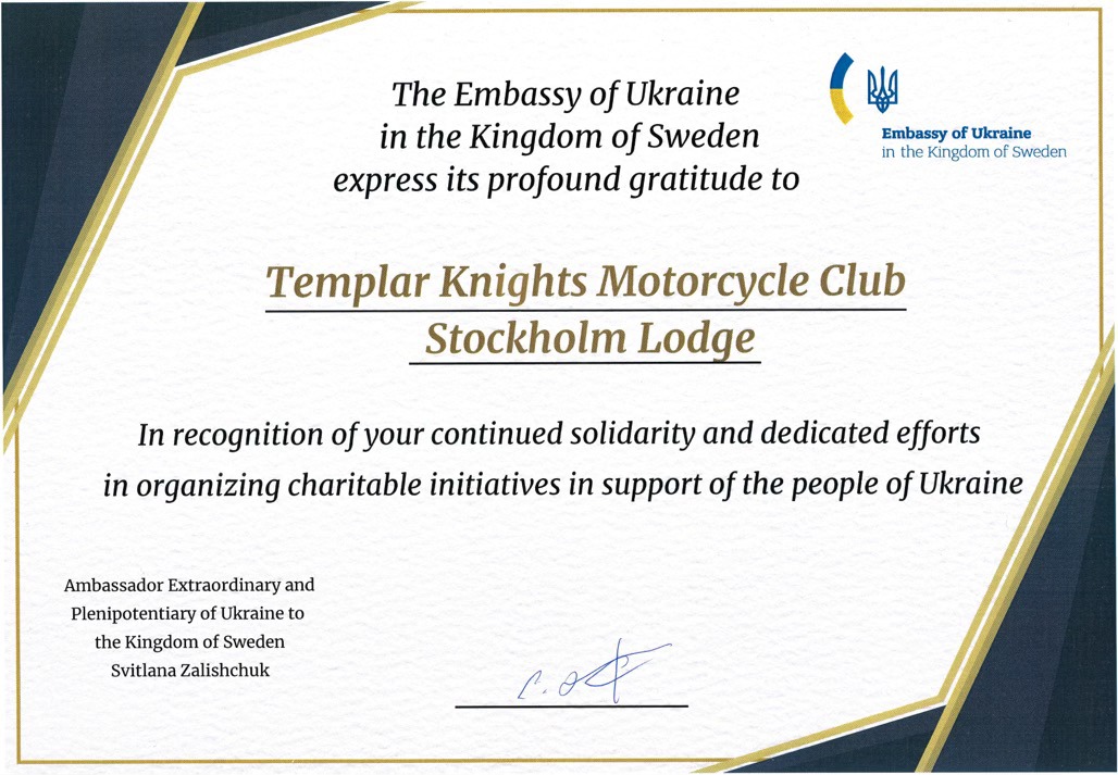 Templar Knights Motorcycle Club - Stockholm Lodge